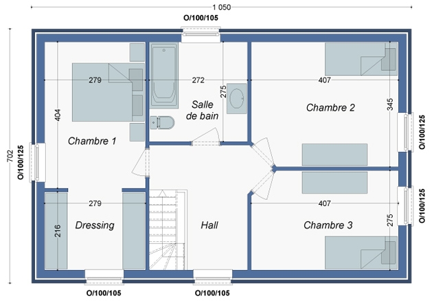 Plan_Maison_Manguier_Etage